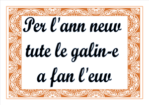 Per-l'ann-neuv-tute le galin-e-a fan-l'euv